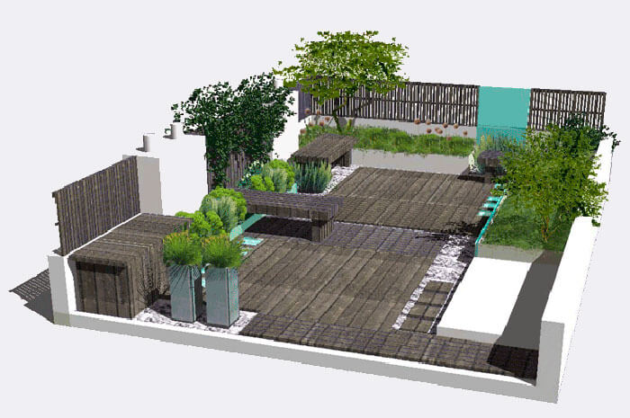 Vườn trên mái – Ý tưởng thiết kế mới năm 2021 ứng dụng VIETGRO IZONIL (Phần 2)